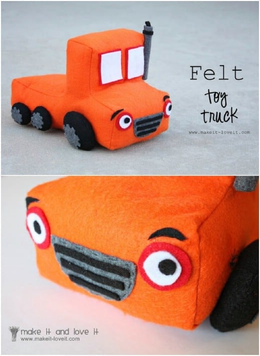 DIY Toy Truck From Felt