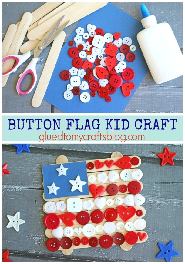 15 Easy 4th Of July Crafts For Kids (Part 1) - 4th of July diy decor, 4th Of July Crafts For Kids, 4th Of July Crafts, 4th of July