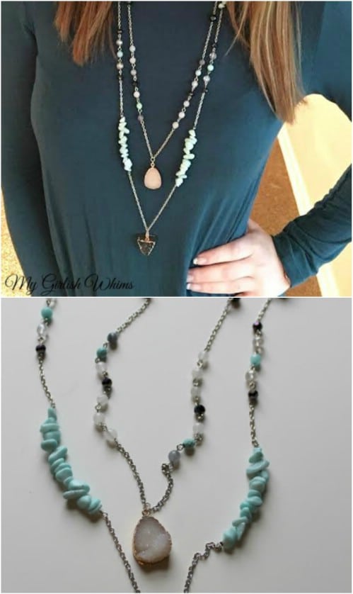 DIY Boho Style Chain Necklace