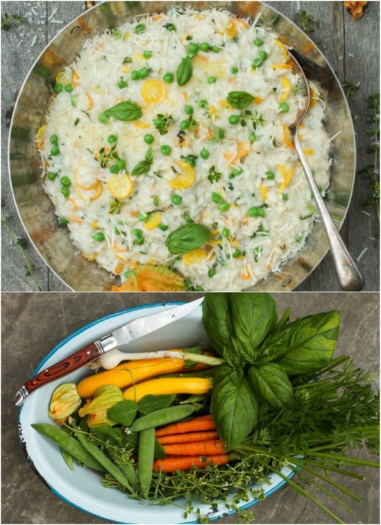 Risotto With Fresh Garden Vegetables