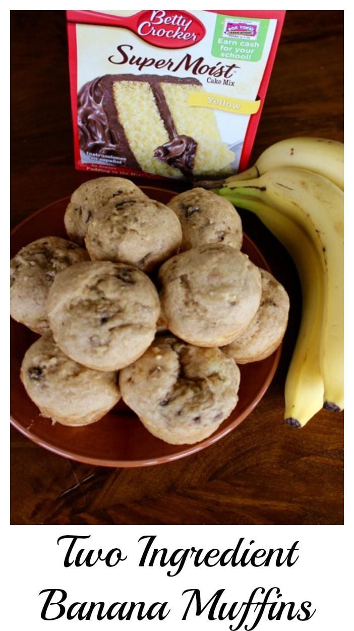 2-ingredient banana muffins | 25+ cake mix recipes