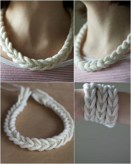 Make simple cable necklaces and bracelets