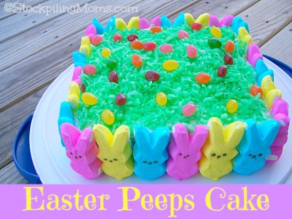 20+ Creative DIY Easter Bunny Cake Recipes --> DIY Easter Peep Cake