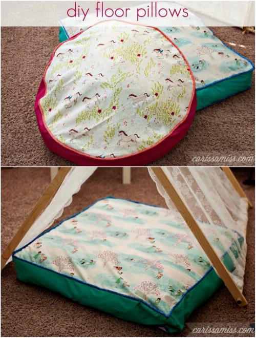 Fast And Easy DIY Extra Large Floor Cushions