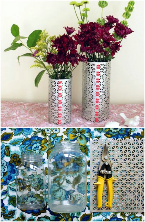 DIY Contemporary Metal Vases