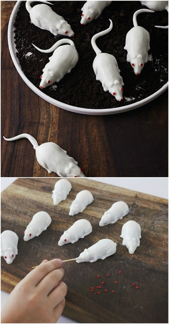 Ghoulish Mini Mice Cakes