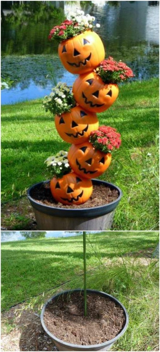 Adorable DIY Tipsy Pumpkins
