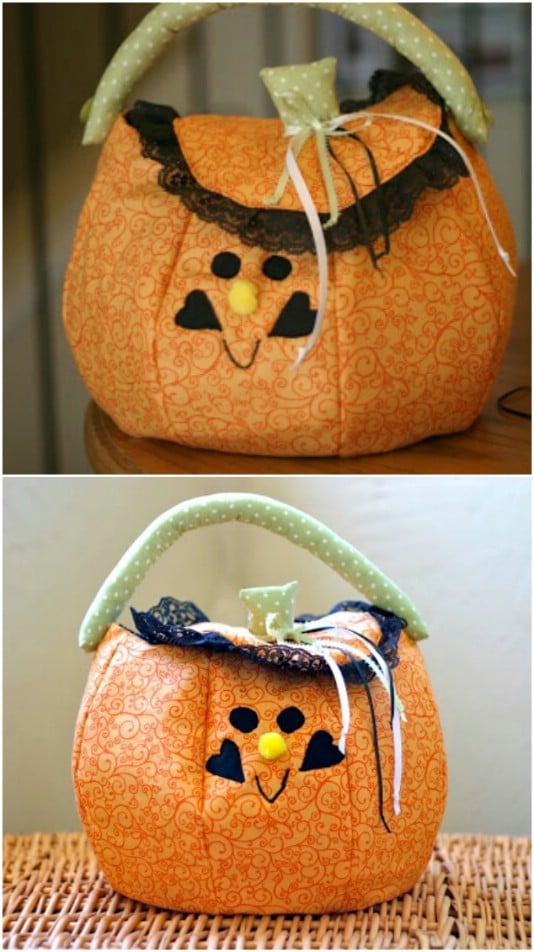 Easy DIY Pumpkin Trick-Or-Treat Tote