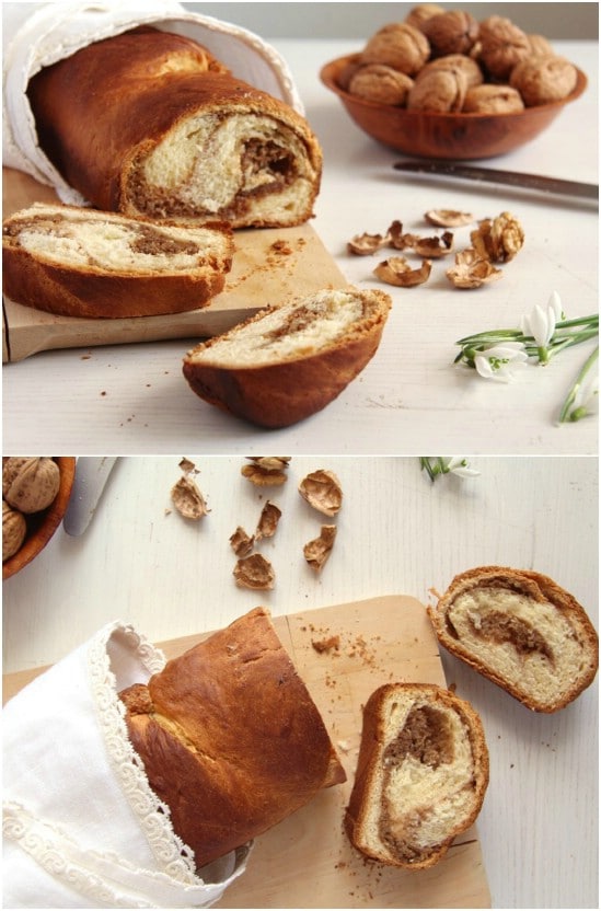 Romanian Sweet Walnut Bread