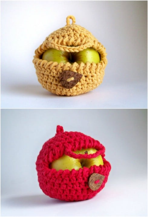 Crochet Apple Cozy
