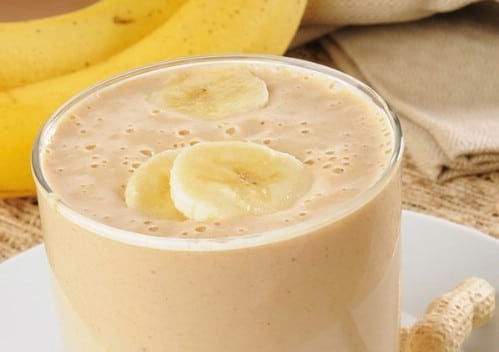 Creamy Skinny Banana Peanut Butter Smoothie
