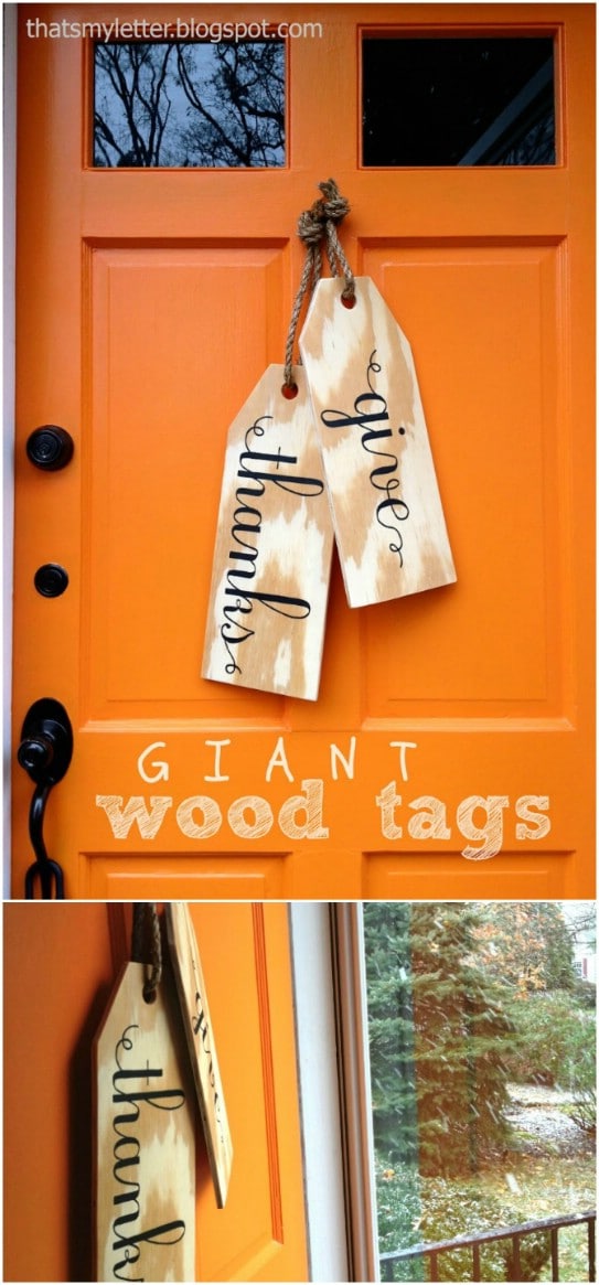 DIY Wood Tag Hangers