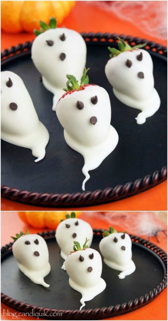 Healthy DIY Strawberry Ghosts