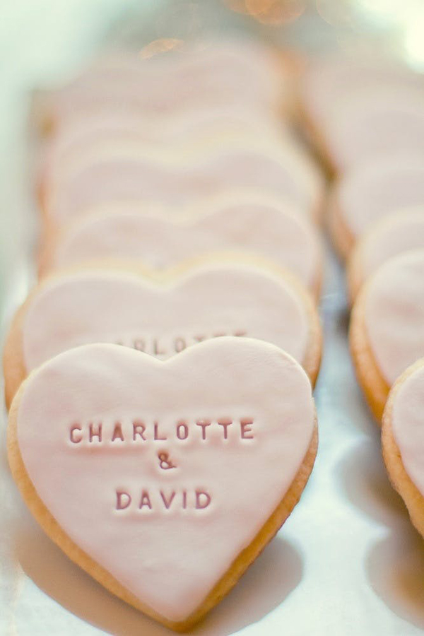 Name-stamped Frosted Cookies
