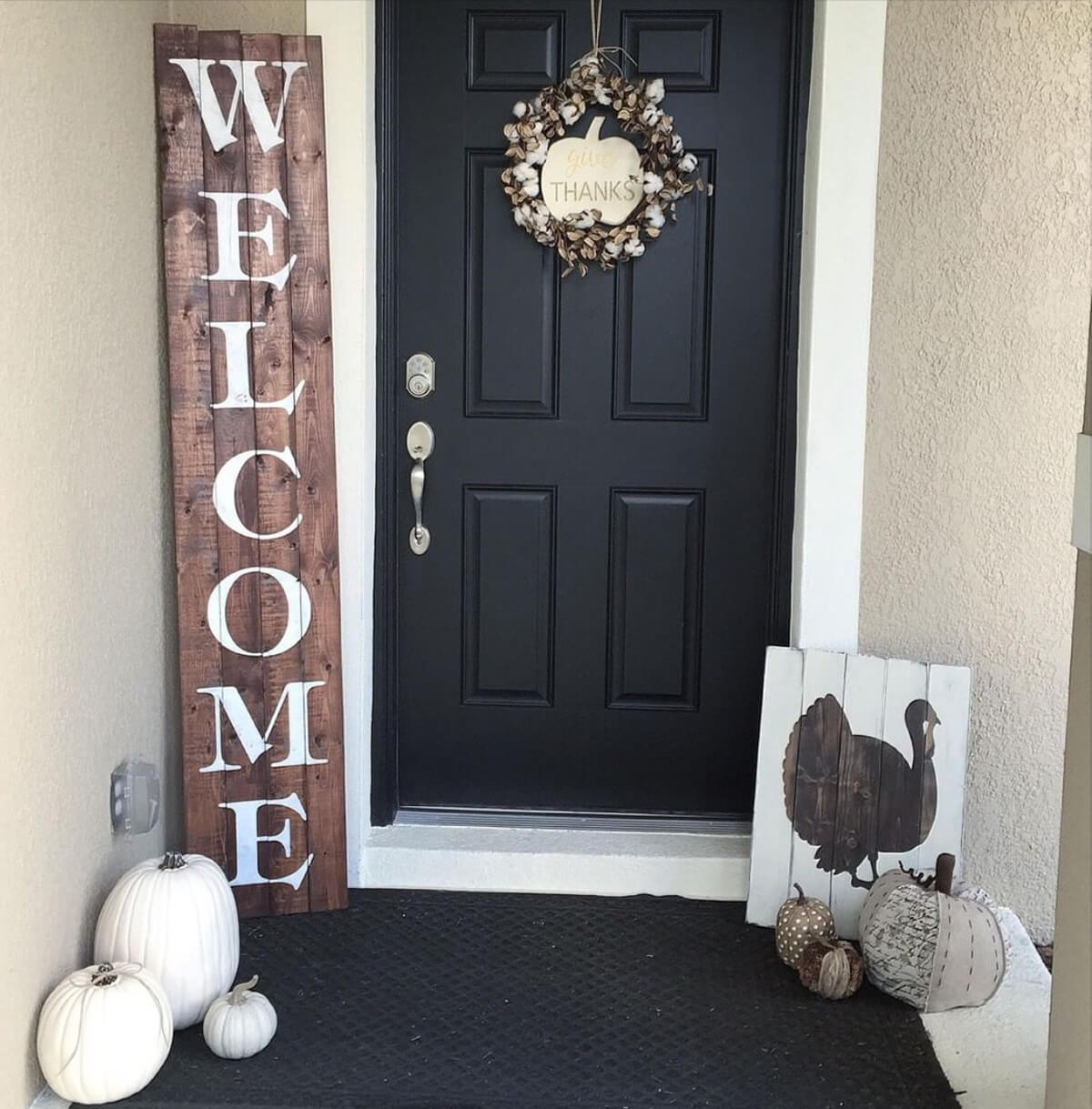 Oversized Rustic Wooden Welcome Sign