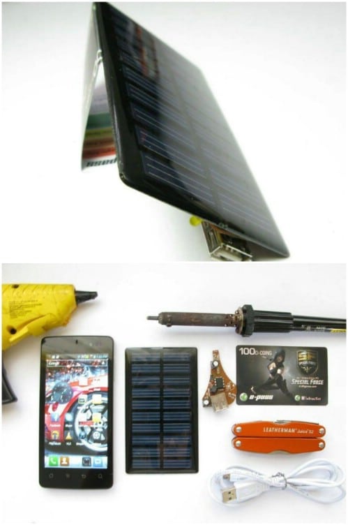 $5 Portable Solar Phone Charger