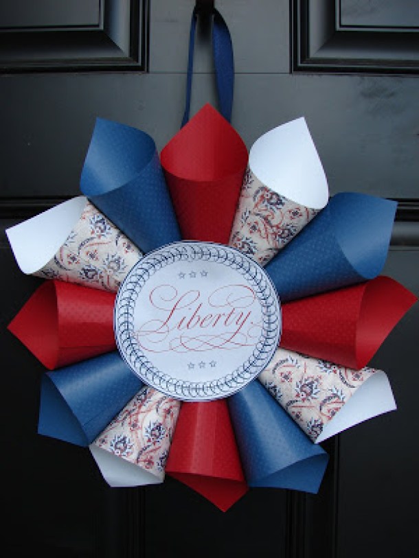 15 Amazing 4th of July Wreath Ideas (Part 2) - 4th of July Wreath Ideas, 4th of July Wreath, 4th of July diy wreath
