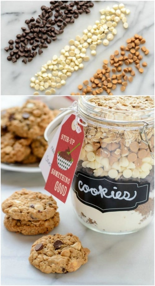 Triple Chip Oatmeal Cookie In A Jar Mix