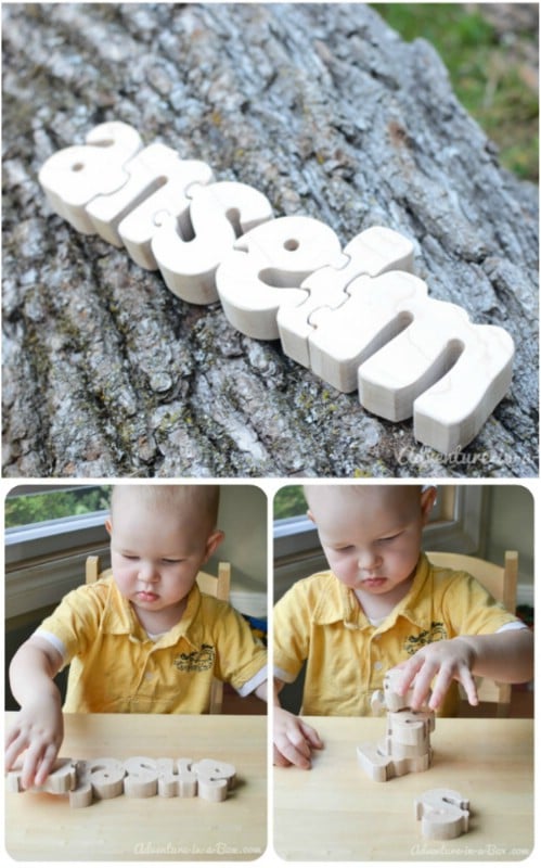 DIY Personalized Wooden Name Puzzle