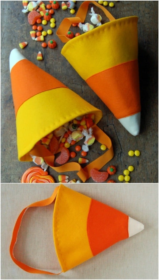 Easy DIY Candy Corn Bag