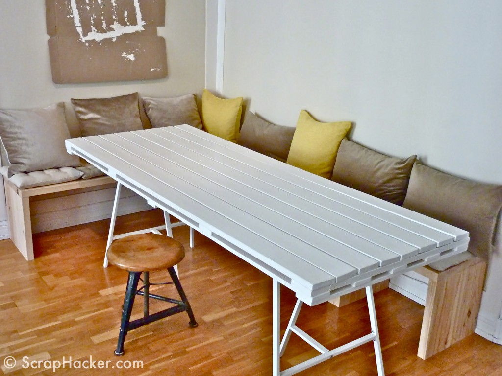 30+ Creative Pallet Furniture DIY Ideas and Projects --> DIY Pallet Dining Table