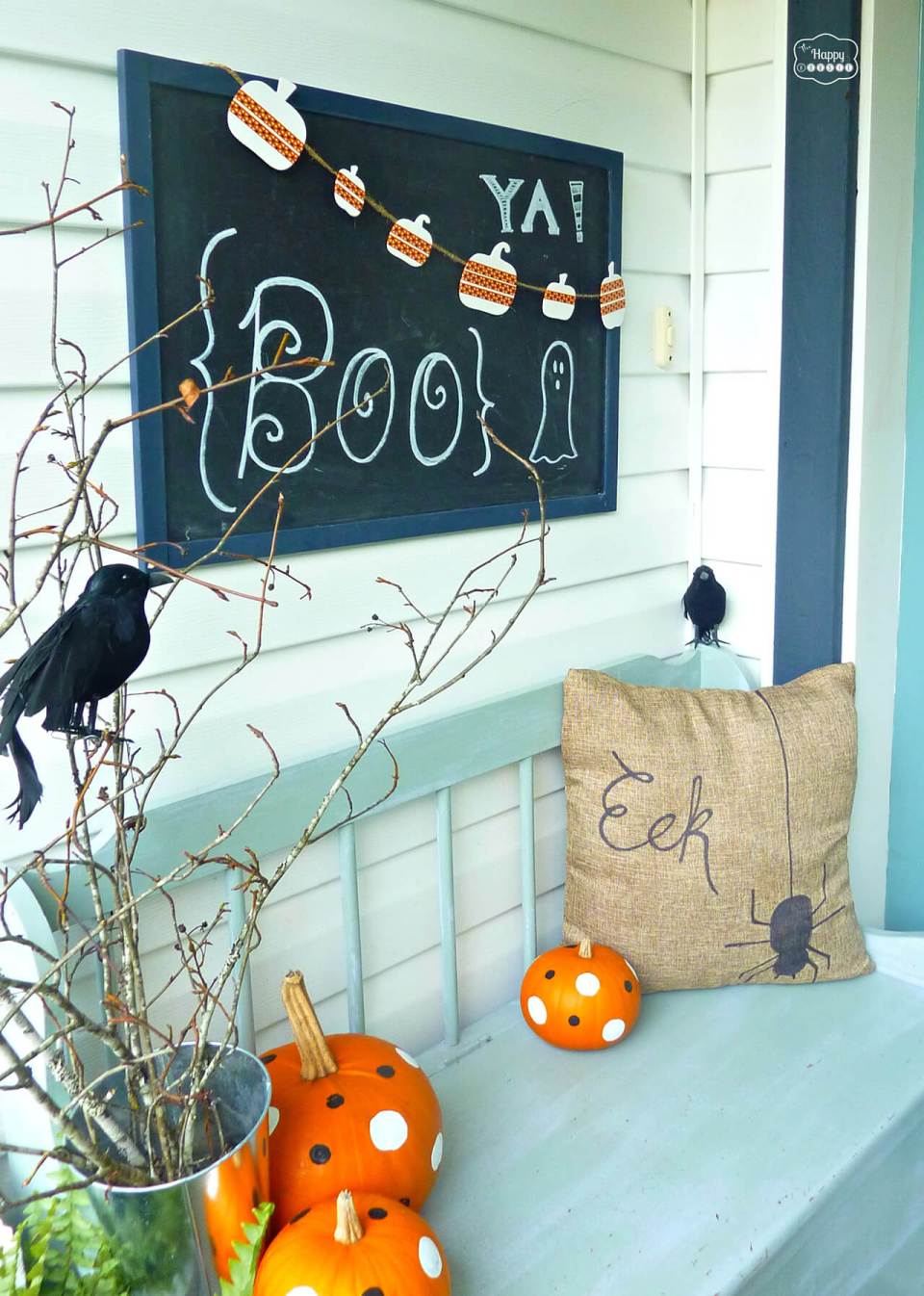Simple and Sweet | Scary DIY Halloween Porch Decoration Ideas | vintage halloween porch
