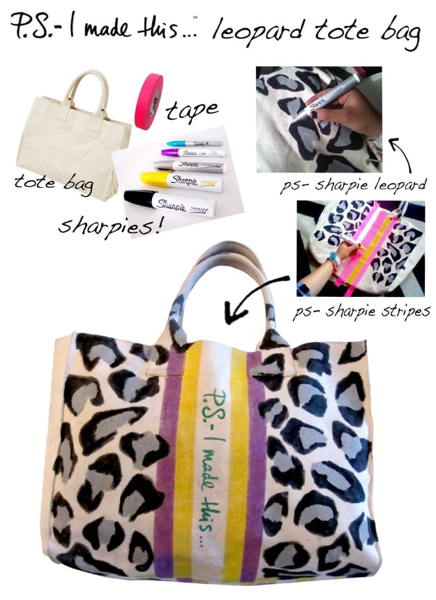 Cool DIY Sharpie Crafts Projects Ideas - DIY Fashion Ideas - Leopard Printed Tote Bag