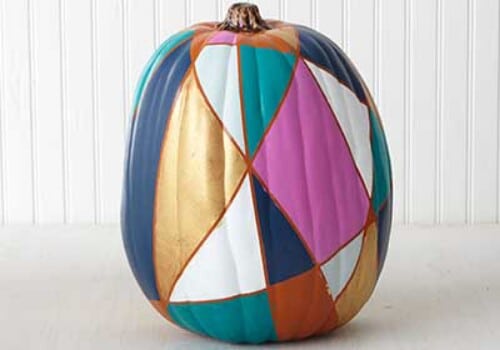 34. Stained Glass Pumpkin