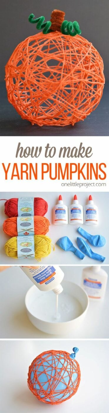 How to Make Yarn Pumpkin for Halloween