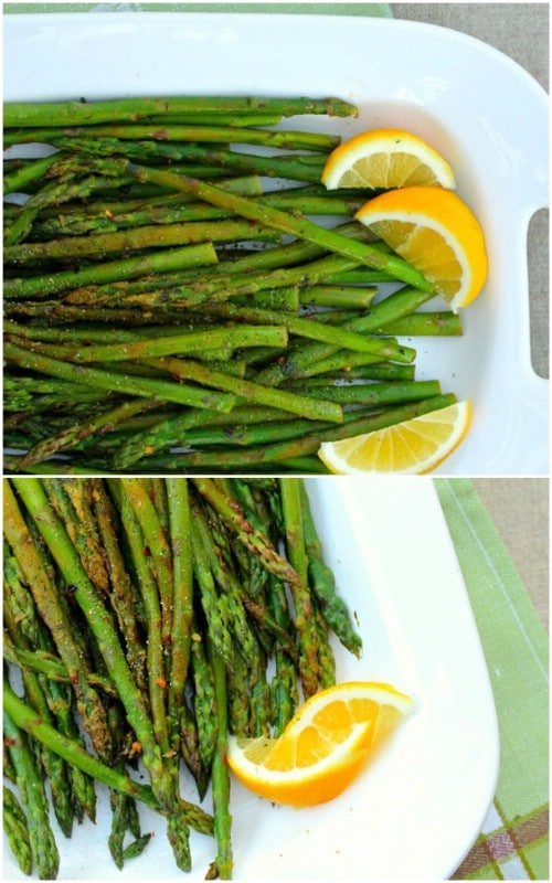 Asparagus With Lemon Mint And Red Peppers