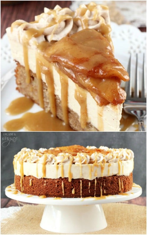 Caramel Apple Blondie Cheesecake