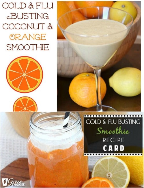 Cold Busting Coconut And Orange Smoothie