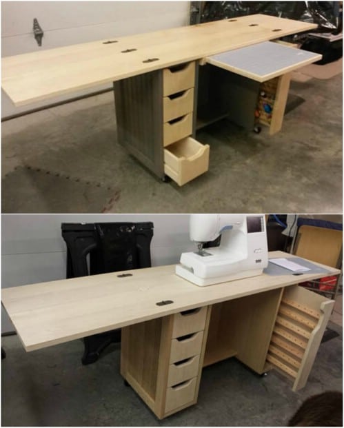 Shaker Style Fold Out Desk