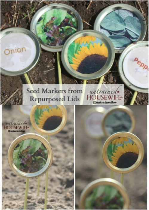 DIY Painted Canning Lid Jar Markers