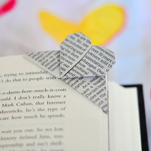 Magazine Page Origami Bookmark