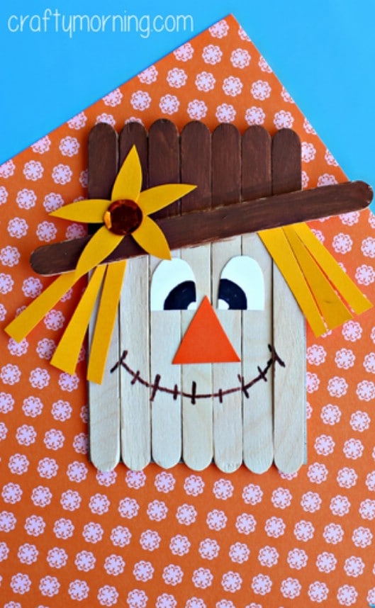 Fun DIY Popsicle Stick Scarecrow Craft