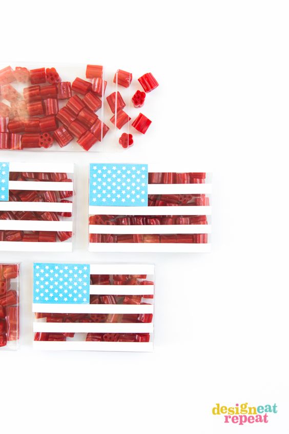 4th of July Party Favor Candy Boxes