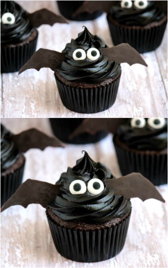 Easy Bat Cupcakes