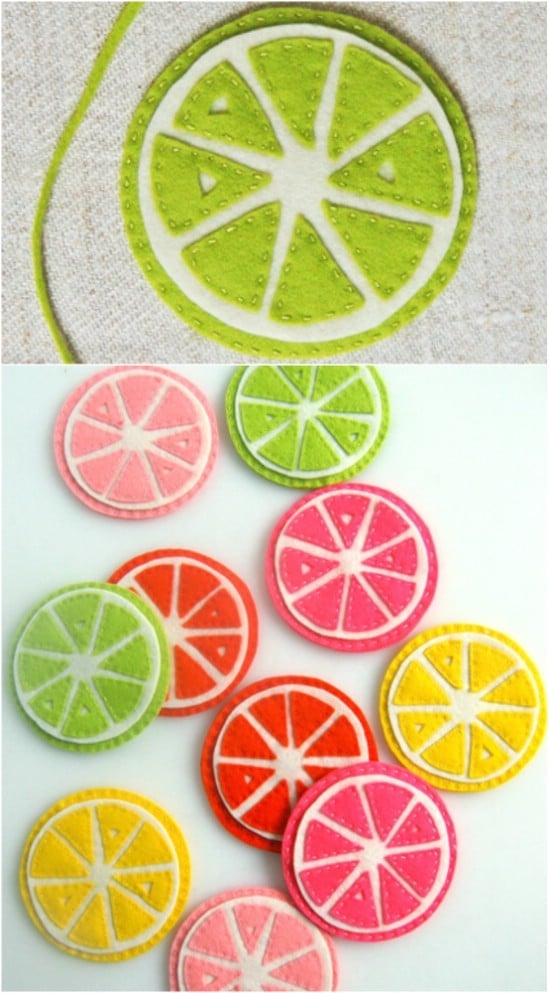 Colorful Summer Citrus Coasters
