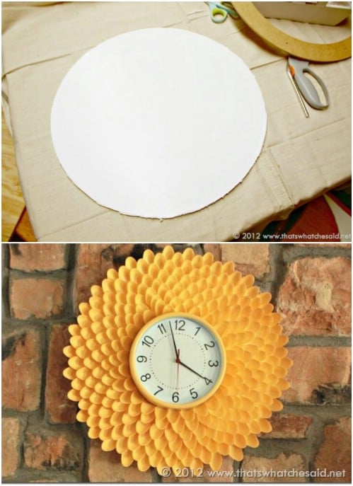 DIY Chrysanthemum Clock