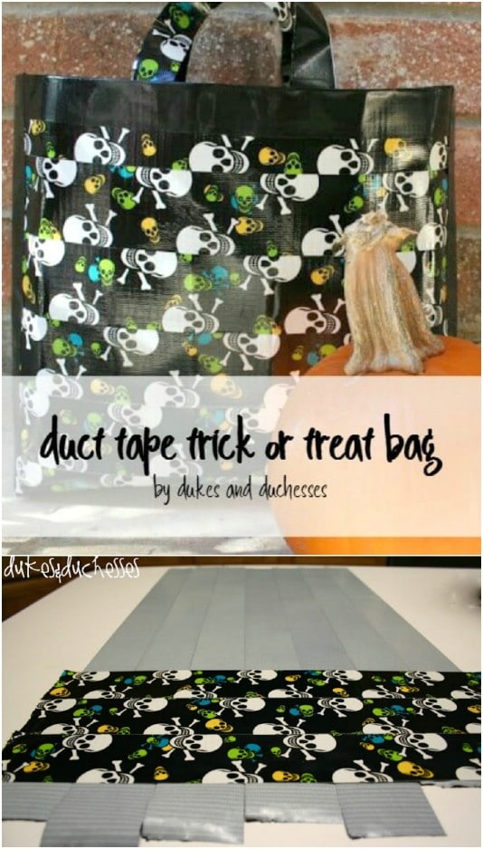 Easy Duct Tape Trick-Or-Treat Bag