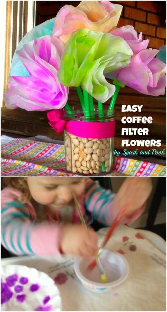 Cute Coffee Filter Flowers