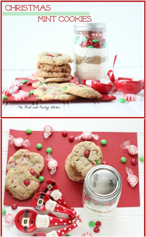 Delicious Christmas Mint Cookies In A Jar