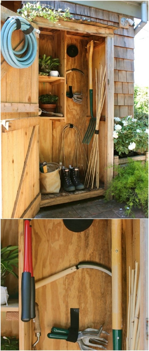 Simple DIY Garden Tool Storage
