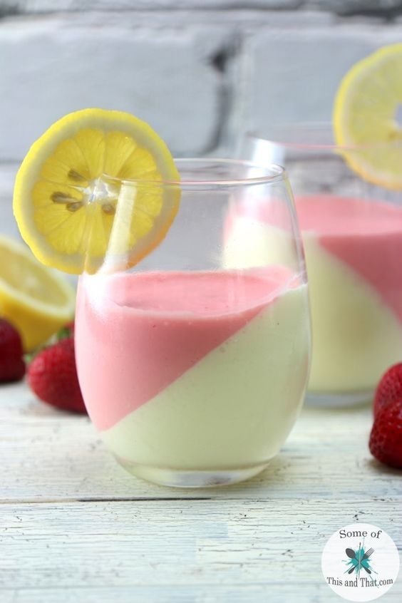 Strawberry Lemonade Mousse is the perfect no bake dessert for summer! Rich and creamy, this dessert will be a family favorite!: 