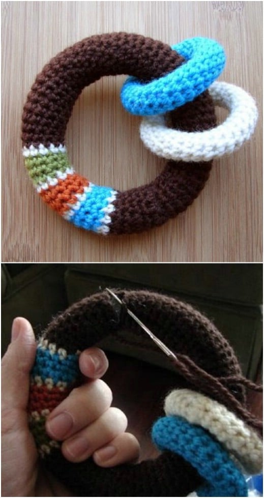 Easy Crocheted Baby Rattle