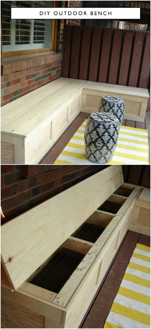 Easy Corner Storage Bench