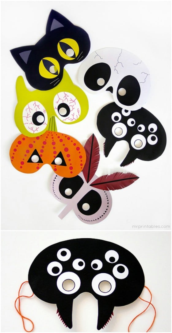 Creatures Of The Night Printable Masks