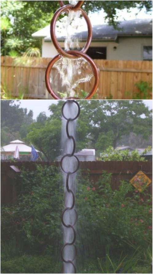 DIY Copper Ring Rain Chain