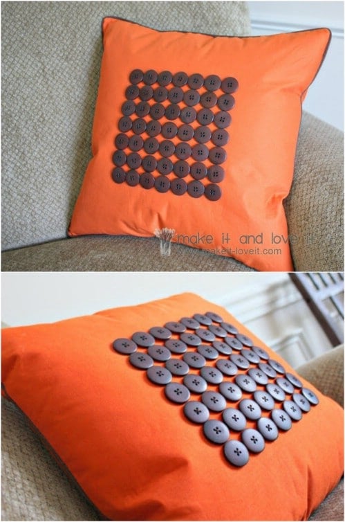 DIY Button Pillow